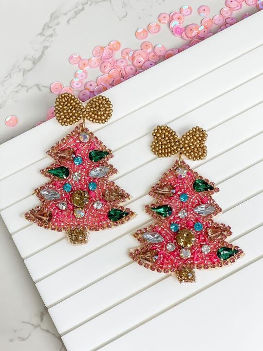 Pink Christmas Beads