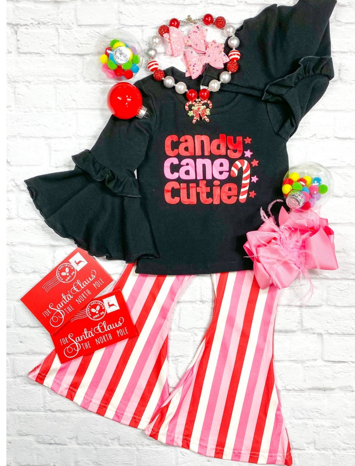 Candy Cane Cutie Bell Set