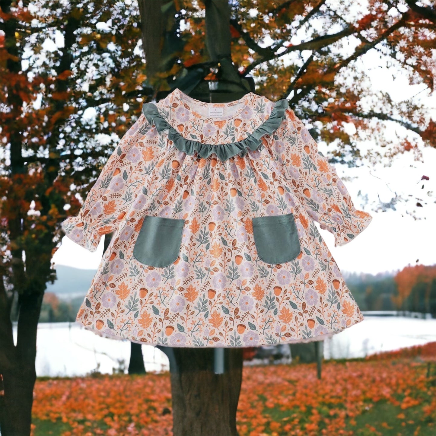 Green Floral Dress