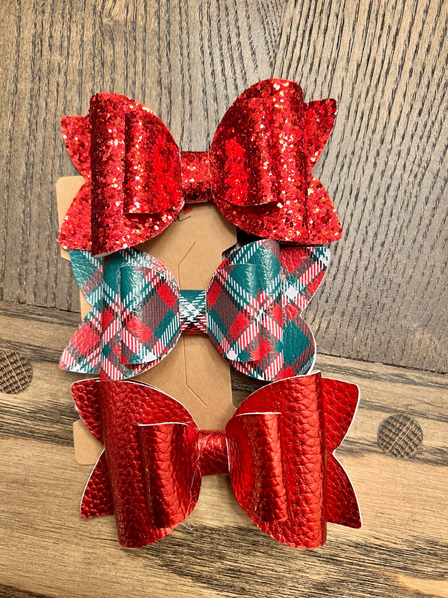 Traditional Christmas Bow (Set of 3)