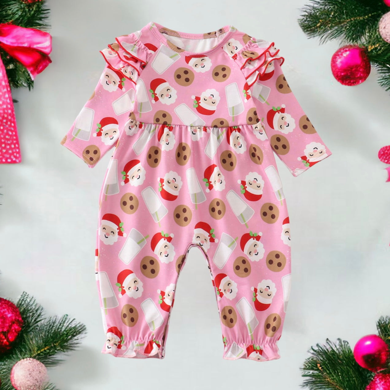 Milk & Cookies - Pink Ruffle Zip