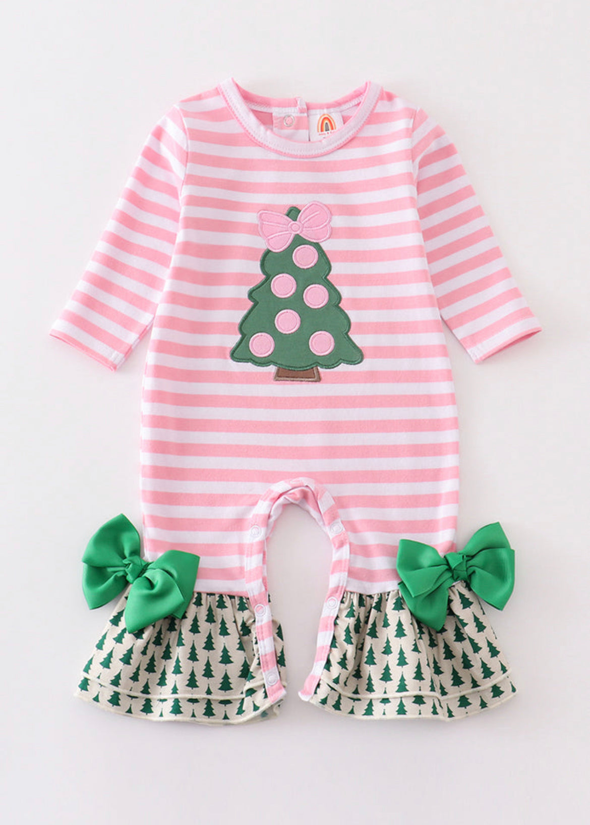Pink/Green Christmas Dots