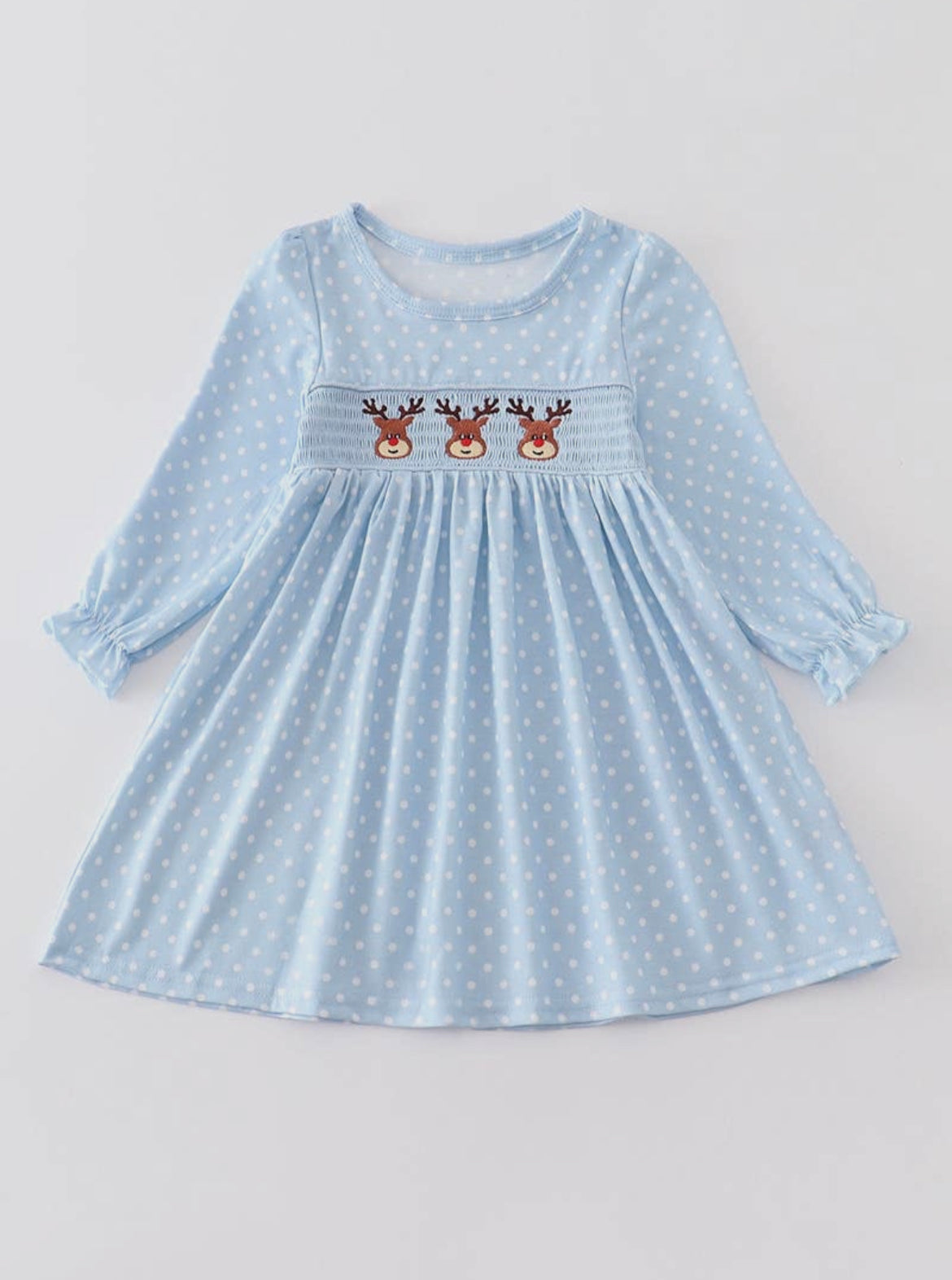 Reindeer Smocked Dress