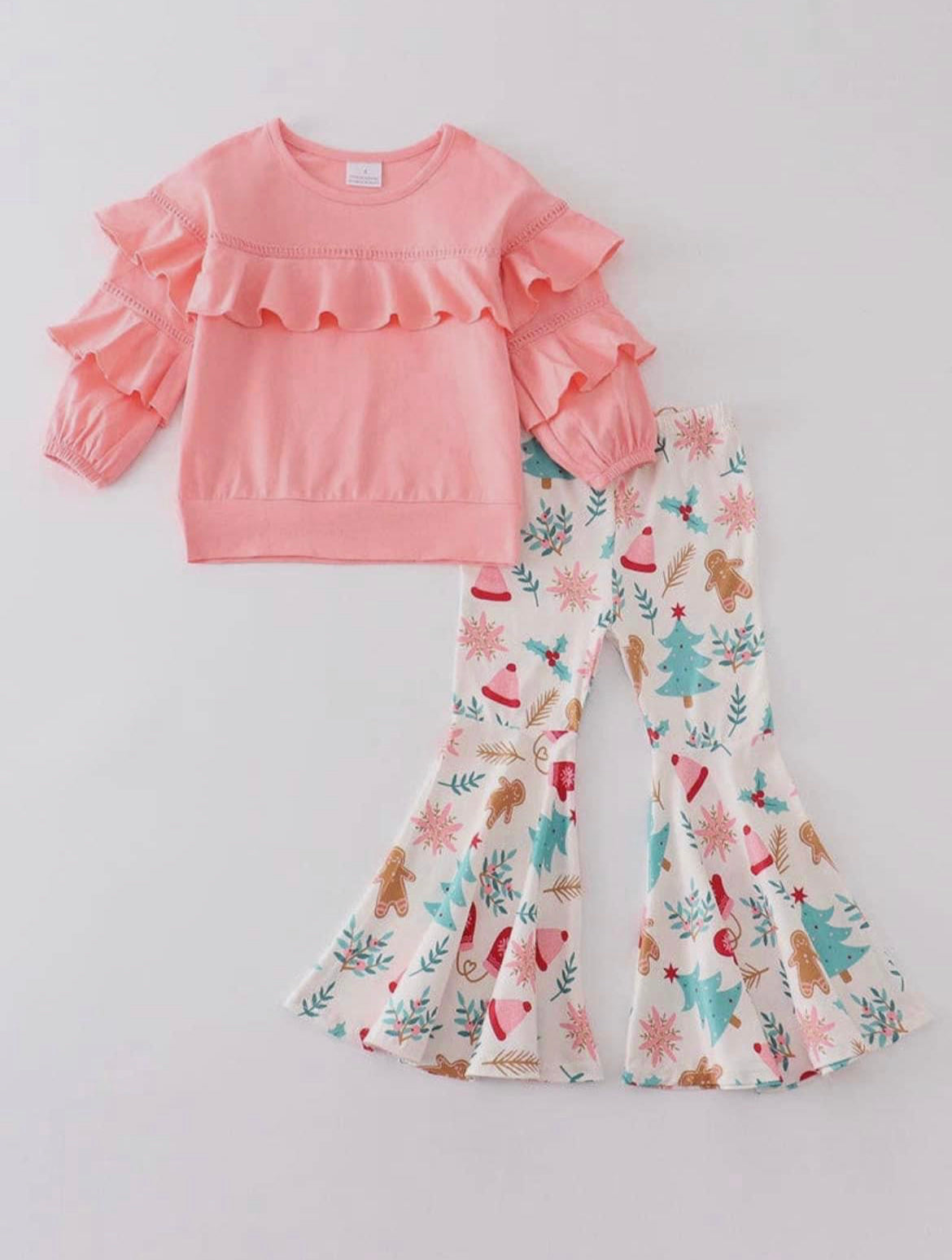 Pink Pastel Christmas Bell Set