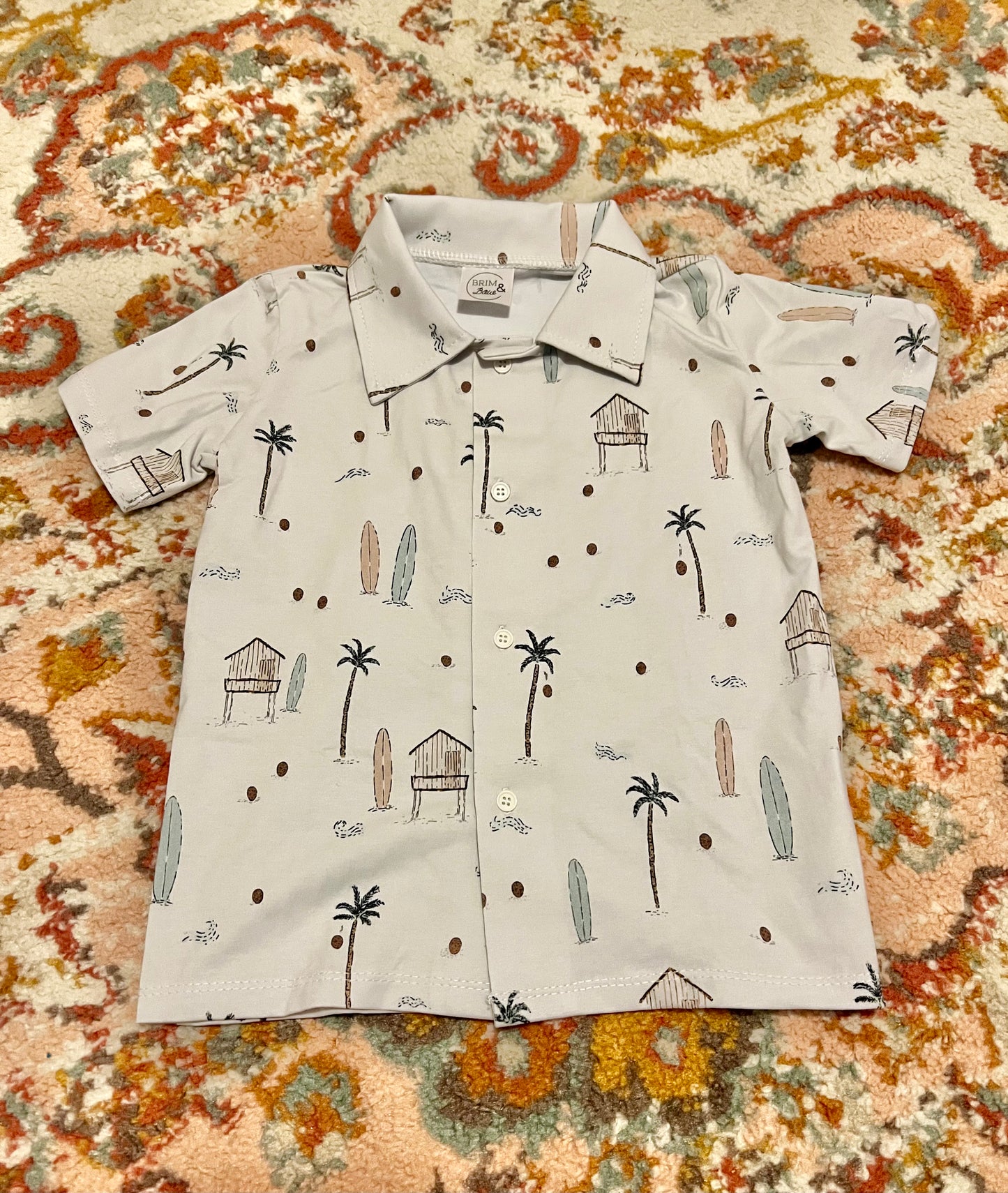 Surf Up Summer Button Down