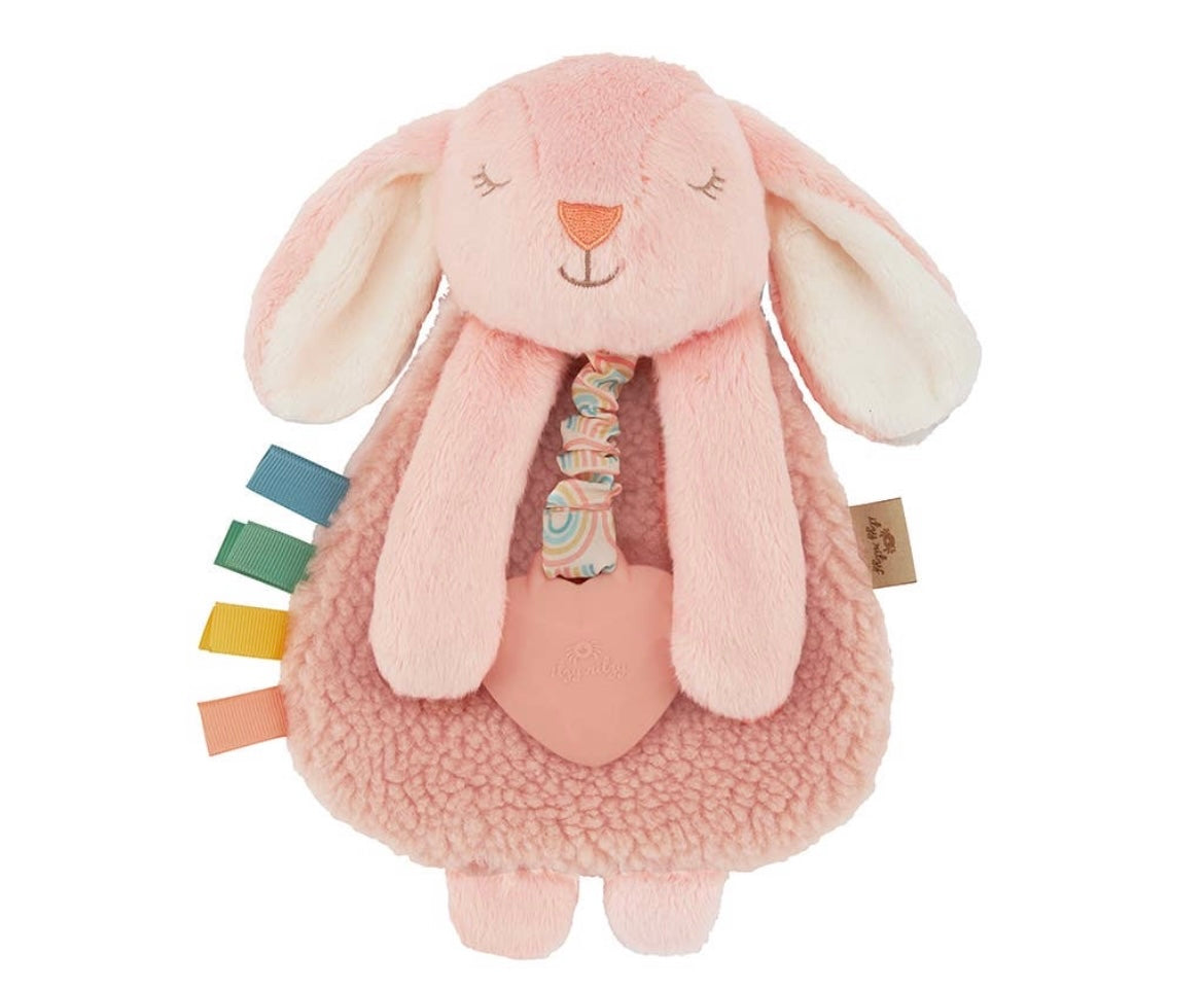 Itzy Lovey™ Bunny Plush with Silicone Teether Toy