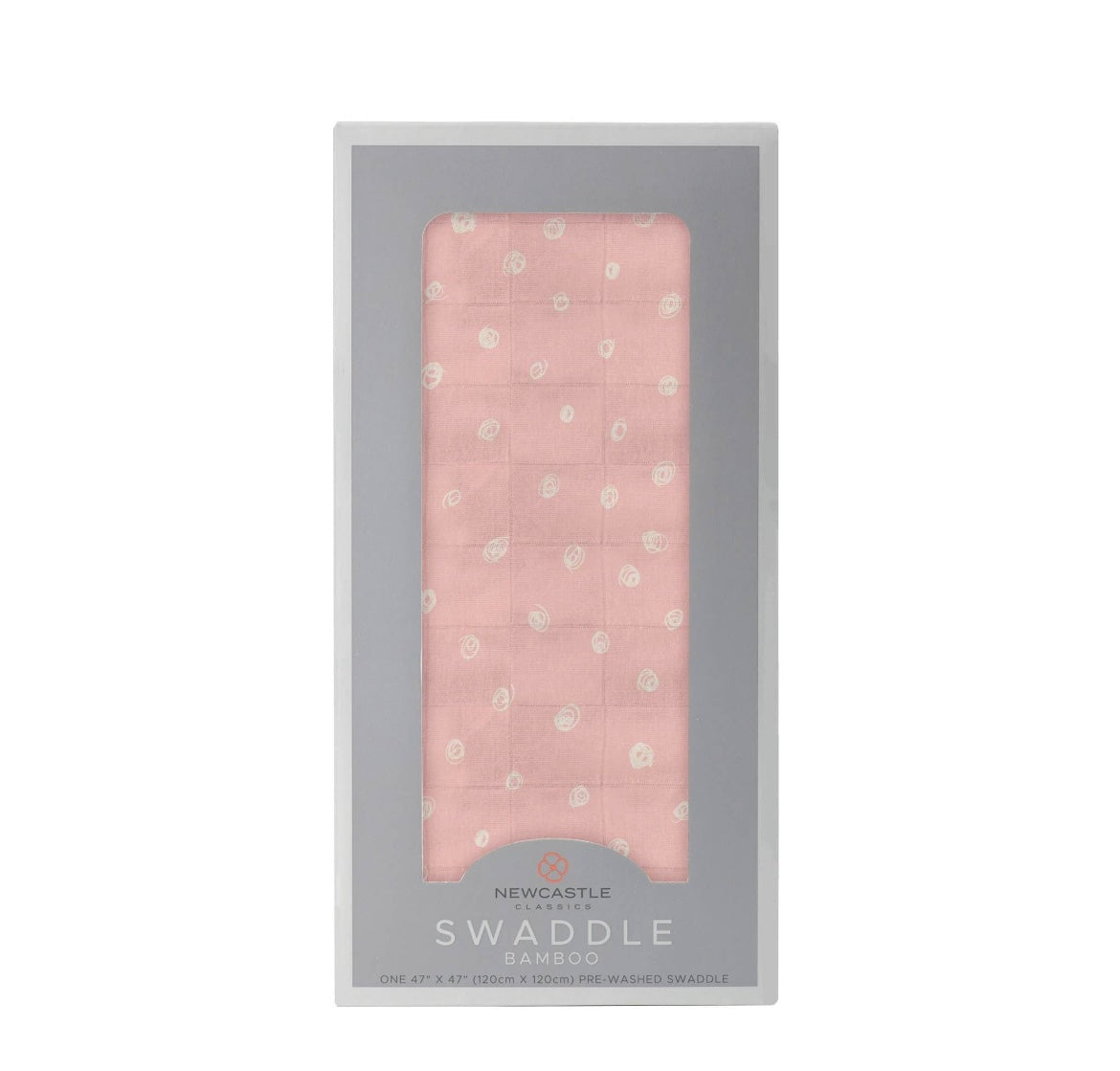 Pink Pearl Polka Dot Bamboo Swaddle