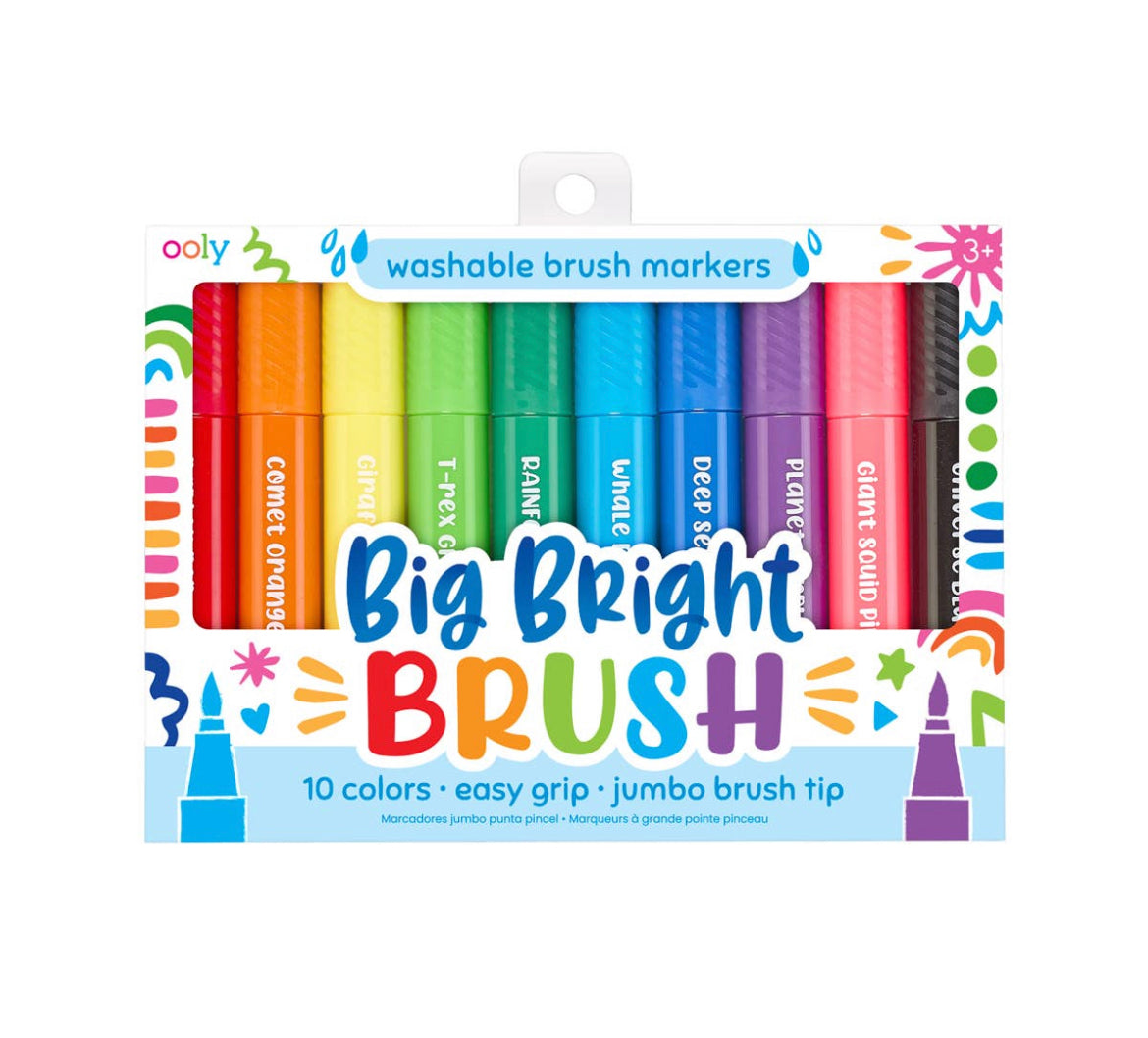 Big Bright Brush Markers - Set of 10