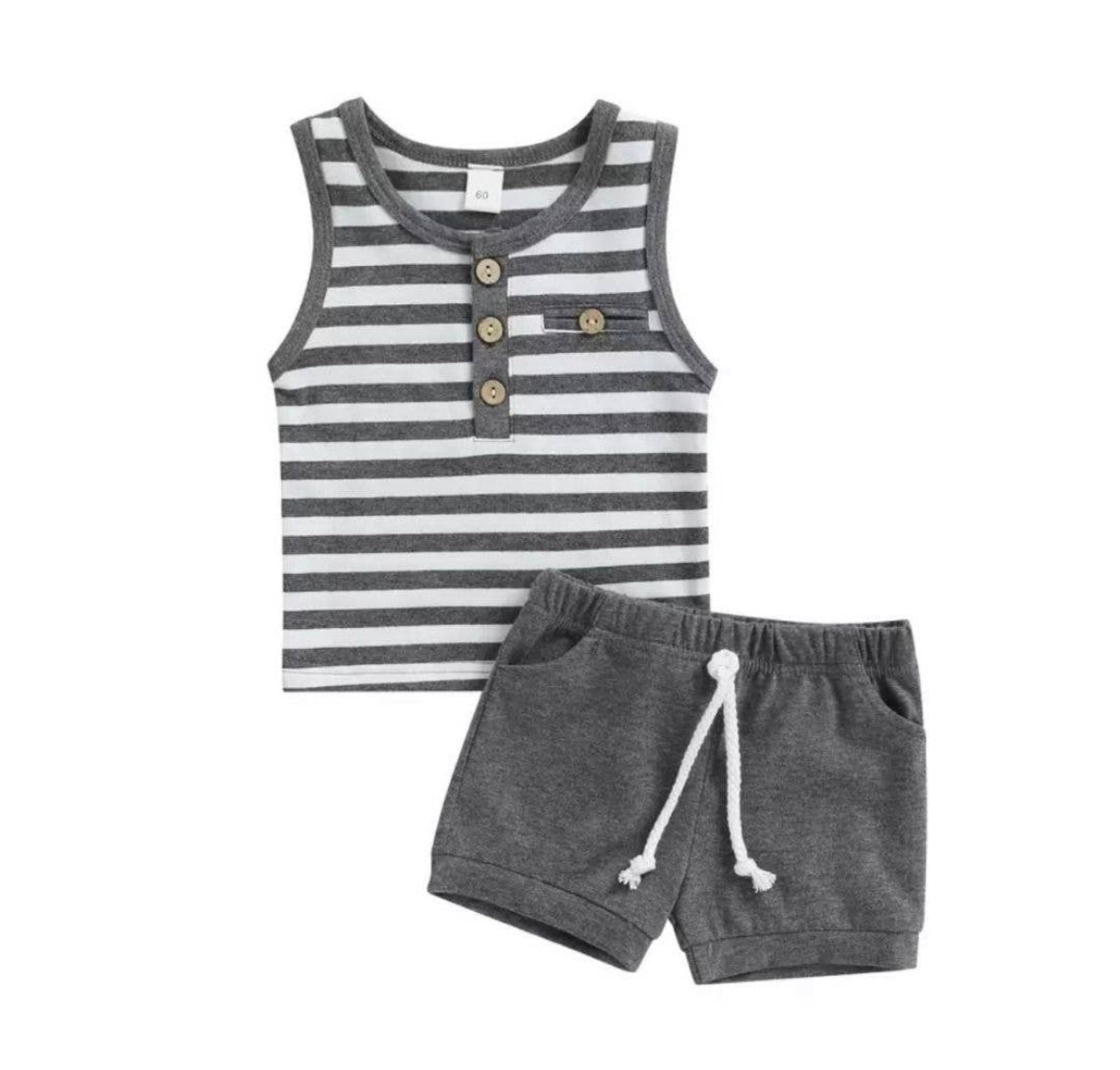 Sleeveless Two-Piece Short Set