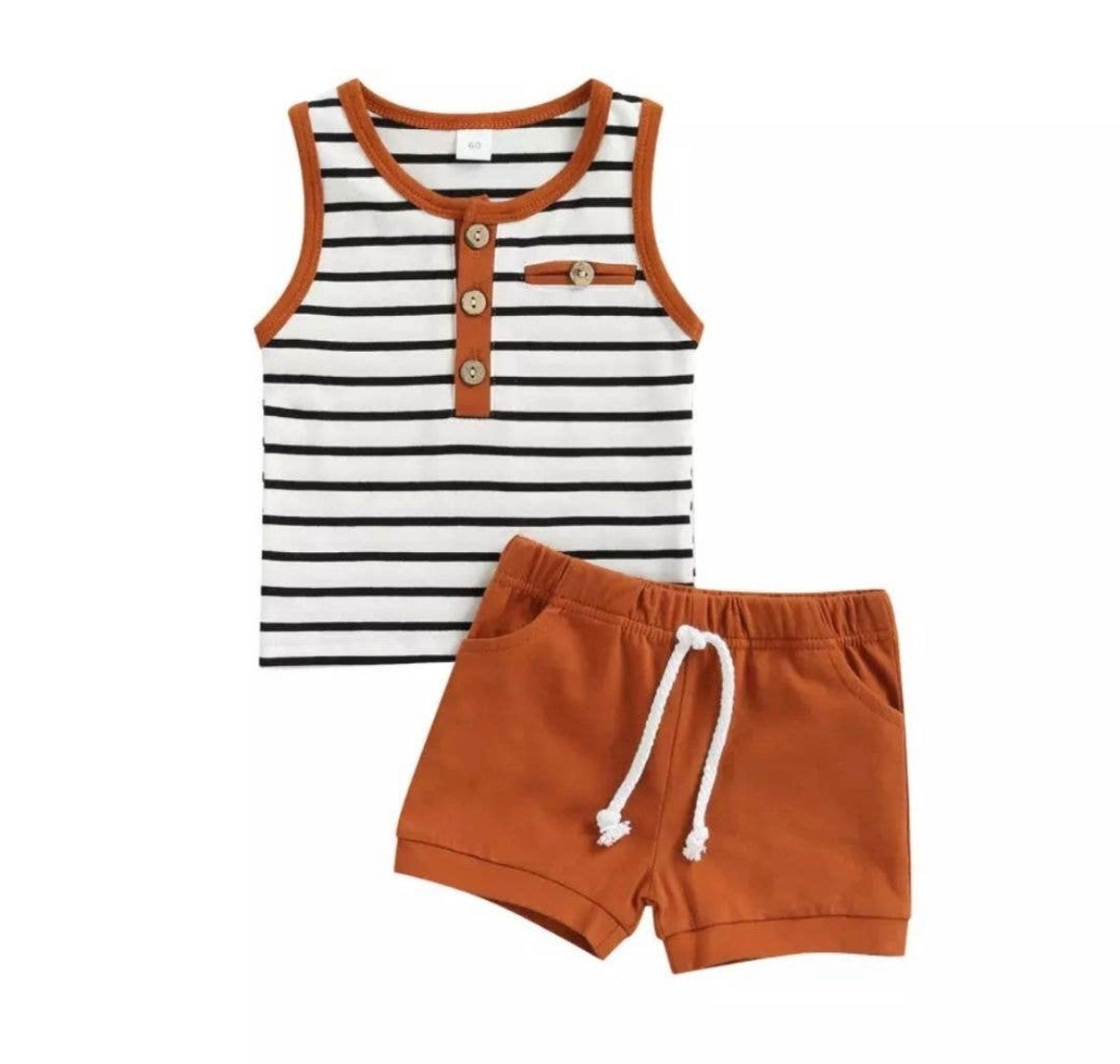 Sleeveless Two-Piece Short Set