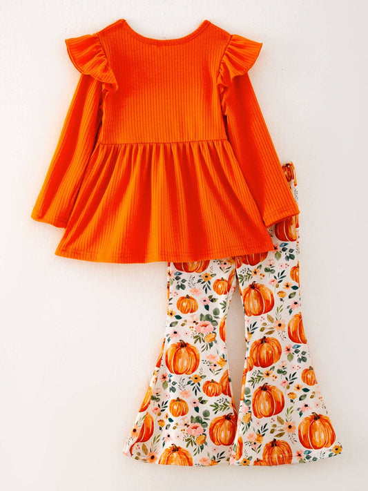 Pumpkin Print Flare Set