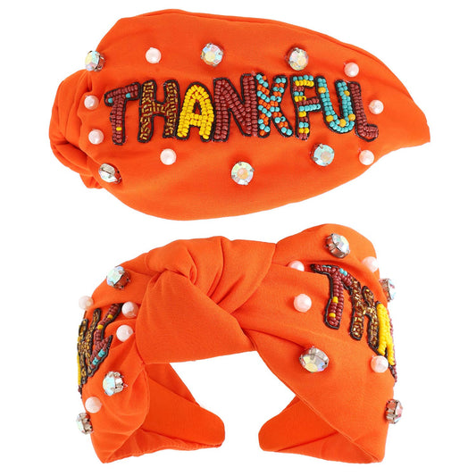 Thankful Beaded Headband