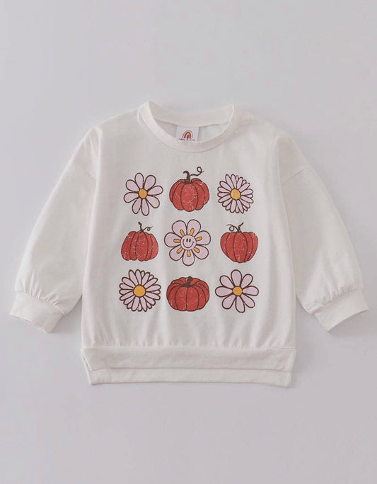 Floral Pumpkin Sweatshirt