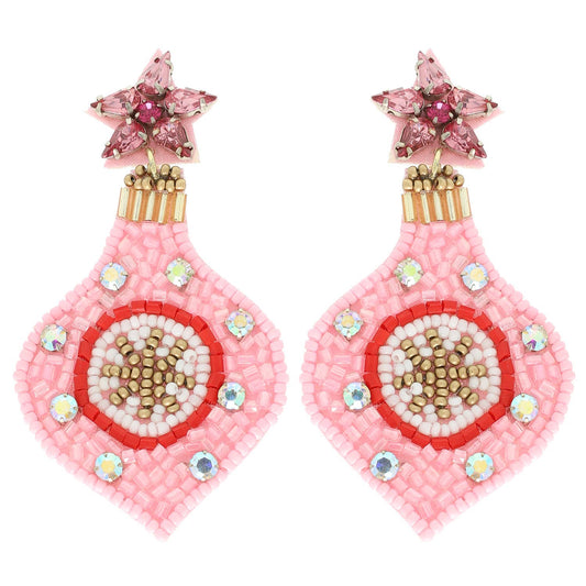 Christmas Ornament  Globe Earrings