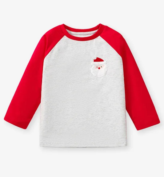 Santa Baseball Top