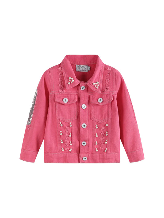 Butterfly Sequin Denim