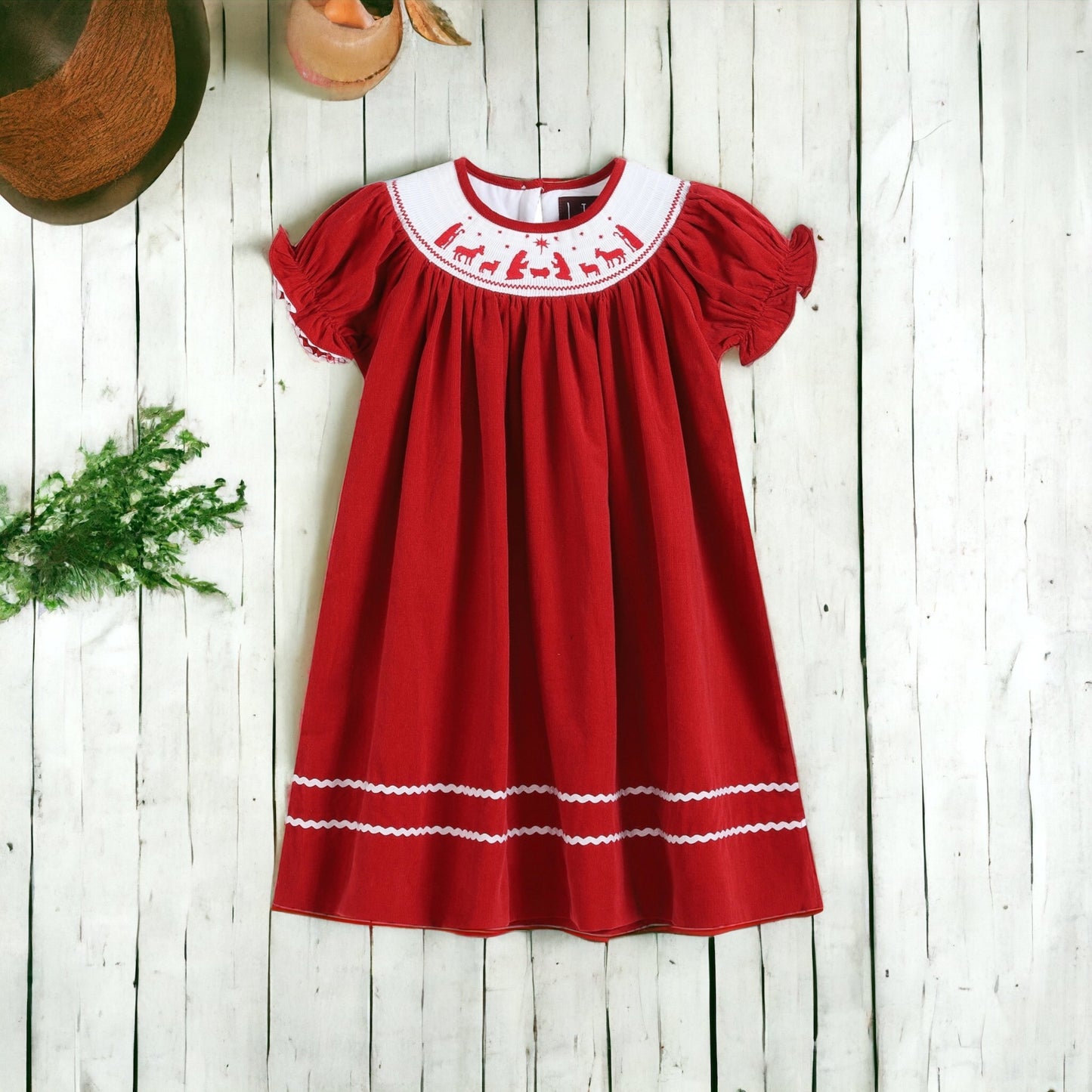 Nativity Bishop Dress - Red