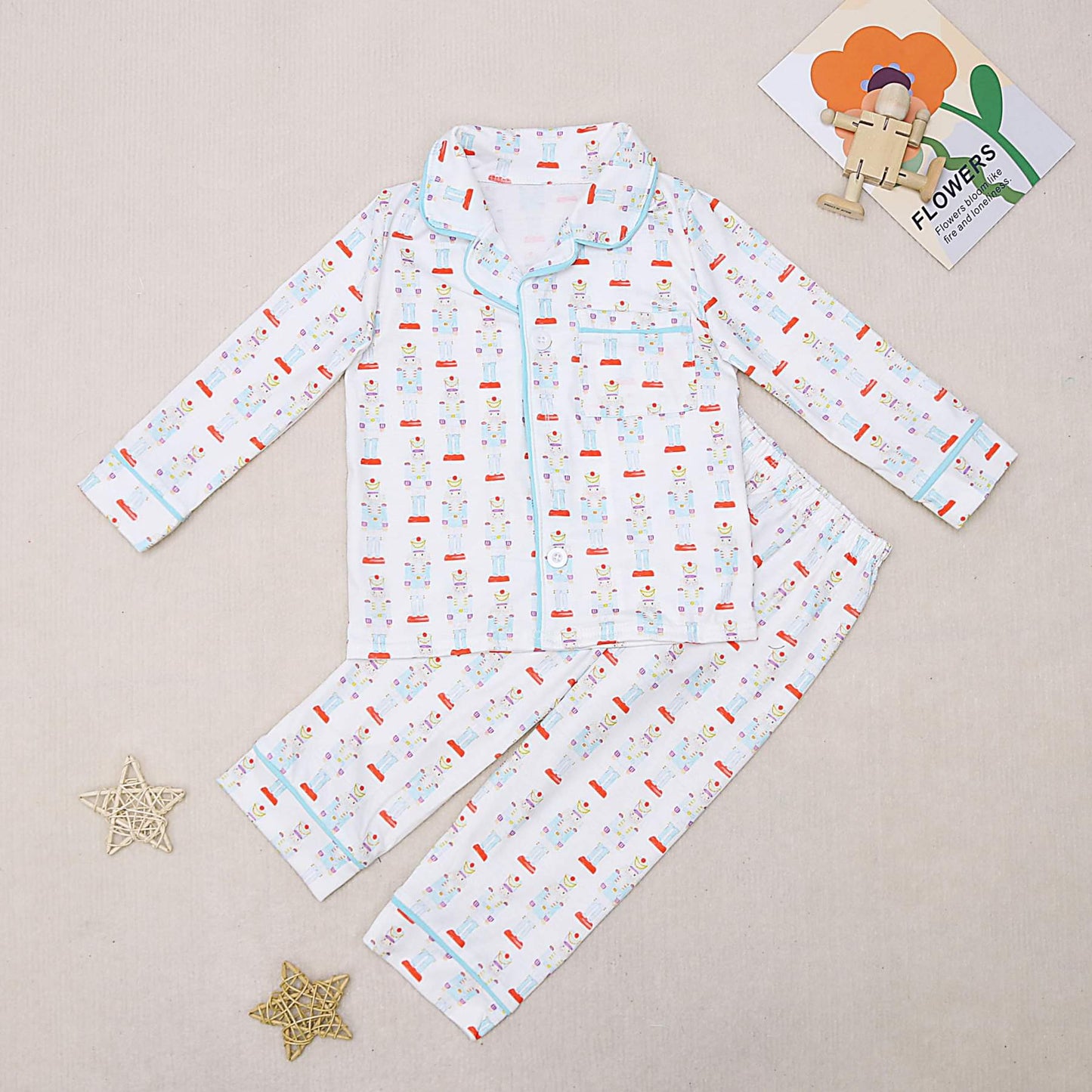 Nutcracker Jammies (Red/Blue)