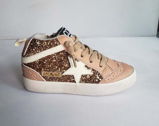 Rose Gold Glitter High Tops