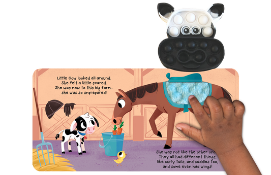 Little Cow - Your Sensory Fidget Friend with Furry Cover