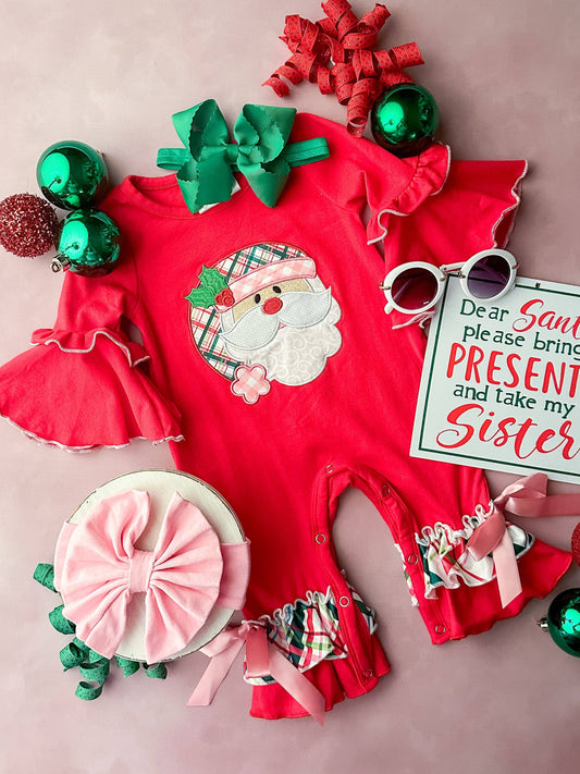 Santa's Little Helper Romper