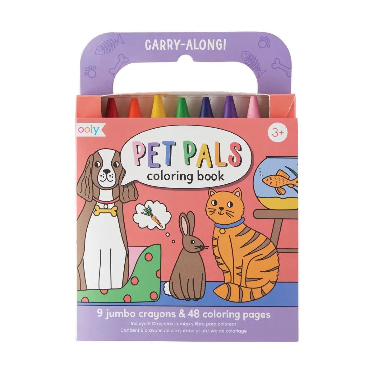 Carry Along Crayon & Coloring Book Kit-Pet Pals (Set of 10)