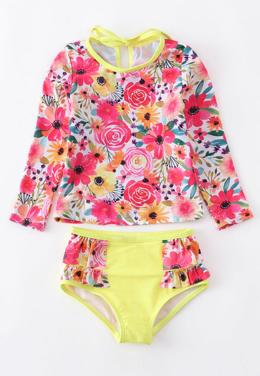 Floral Two Piece - Yellow