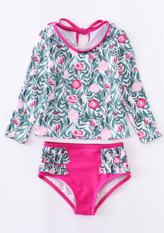 Floral Two Piece - Pink