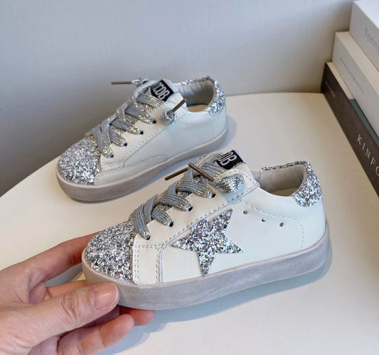 Toddler Shoes - Silver Glitter