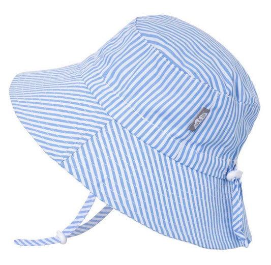 Blue Stripes Tie-Dye | Cotton Bucket Hat