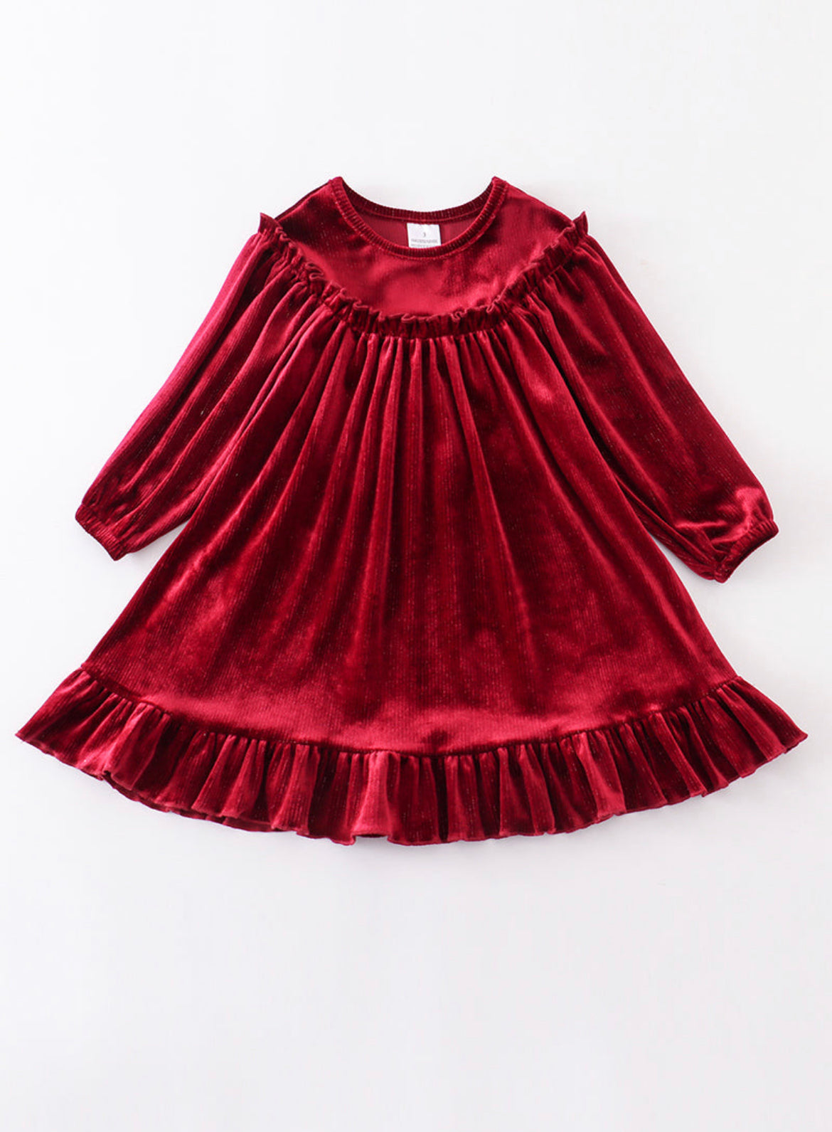 Velvet Swing Dress - Red