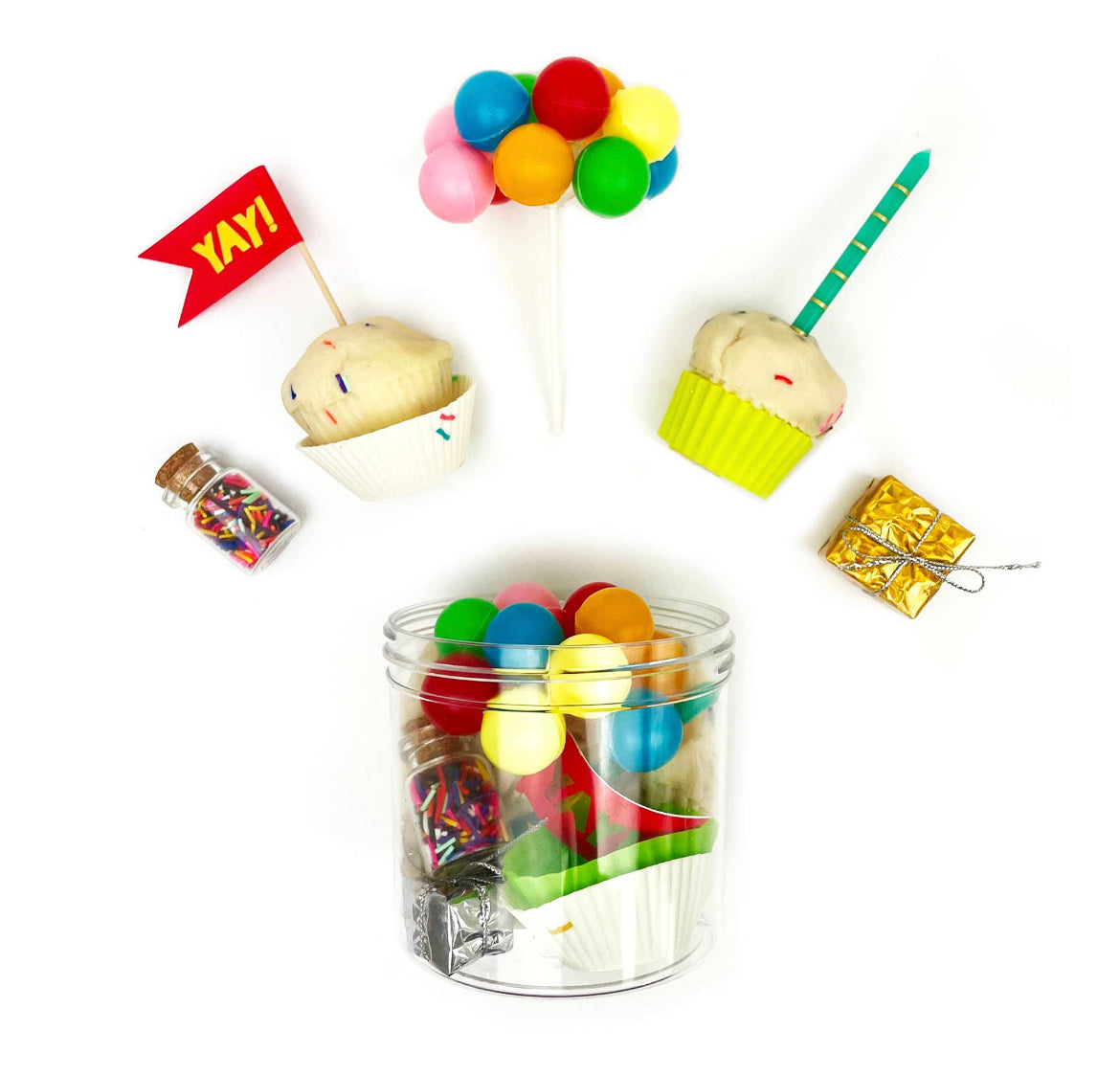 Birthday Party Play Dough-To-Go Kit