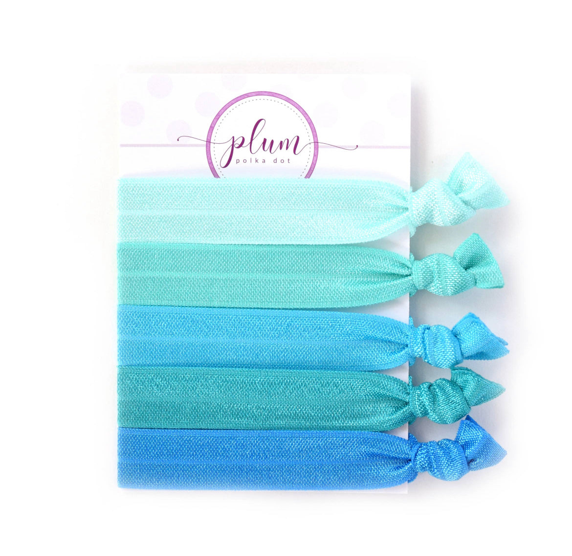 Hair Tie Pack - Teal Ombre